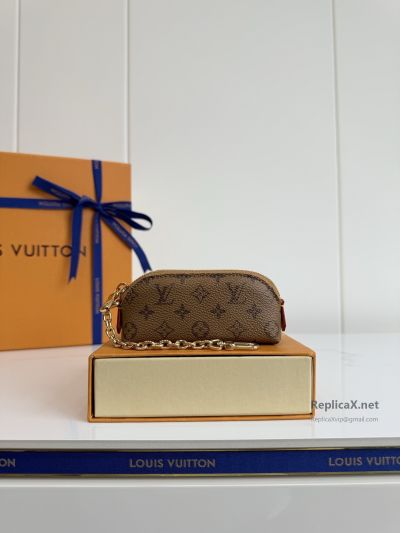 Louis Vuitton Tan Monogram Mini Chain Pouch