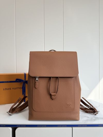 Louis Vuitton Tan Rectangular Flap Backpack
