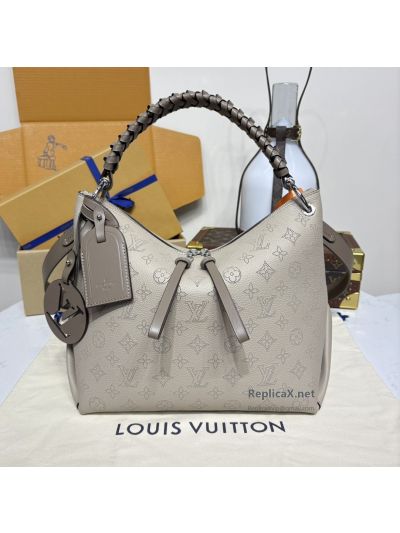 Louis Vuitton Taupe Monogram Bag with Braided Handle Premium