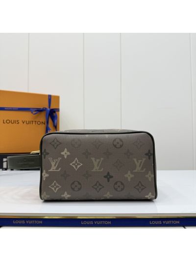 Louis Vuitton Taupe Monogram Toiletry Pouch with Olive Trim