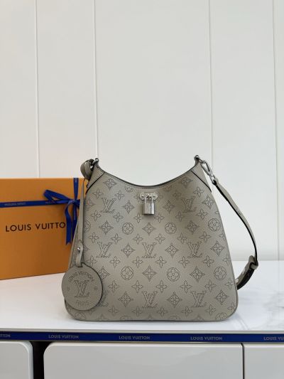 Louis Vuitton Taupe Perforated Monogram Shoulder Bag