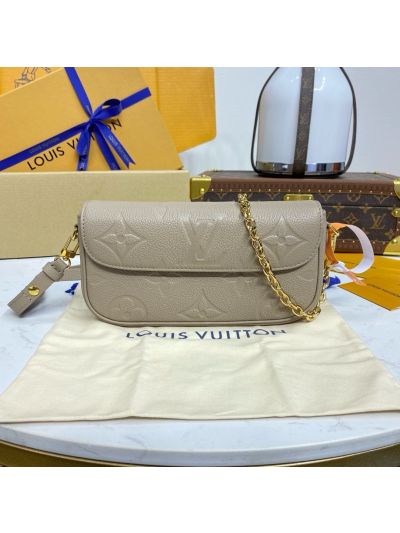 Louis Vuitton Taupe Tonal Monogram Chain Flap Bag