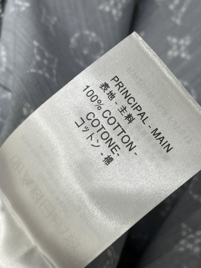 Louis Vuitton Turn-Down Collar Long Sleeve Shirt in Black and White