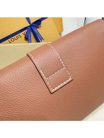 Louis Vuitton Wallet On Chain Low Key Shoulder Bag Cognac Brown Calfskin Leather M12147 20 M12147 Premium