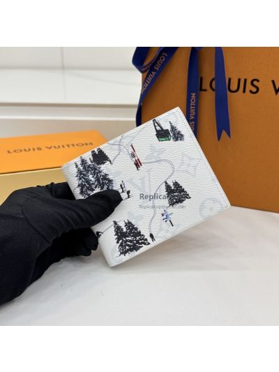 Louis Vuitton White Monogram Graphic Folded Wallet