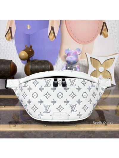 Louis Vuitton White Outline Monogram Rounded Belt Bag