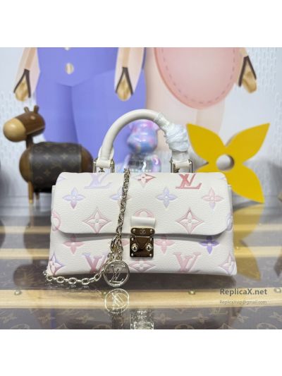 Louis Vuitton White Pastel Monogram Chain Top Handle Bag
