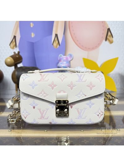 Louis Vuitton White Pastel Monogram Flap Crossbody Bag