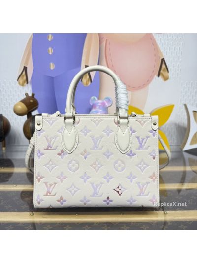 Louis Vuitton White Pastel Monogram Structured Tote