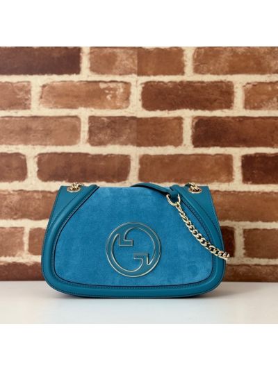 Gucci Blondie Medium Shoulder Bag 815715 in Blue