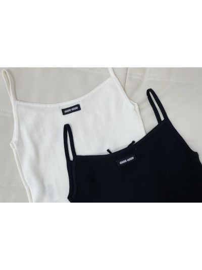 Miu Miu Bow Sequin Top