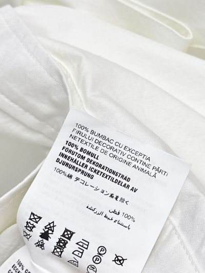 Miu Miu Button-Front Belted Blouse in White