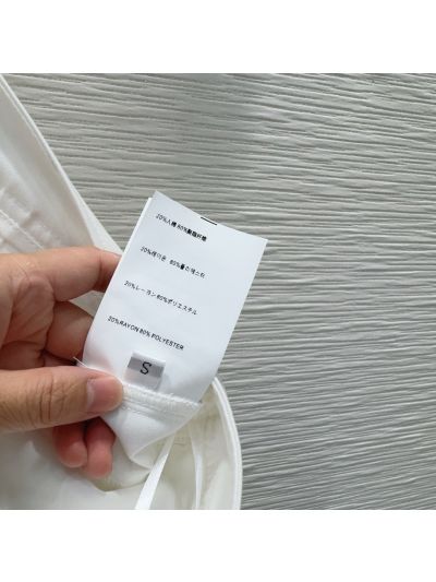 Miu Miu Contrast-Trim Button-Front Pants in White