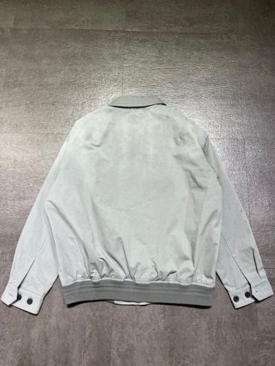 Miu Miu Contrast-Trim Stand Collar Jacket in Light Gray