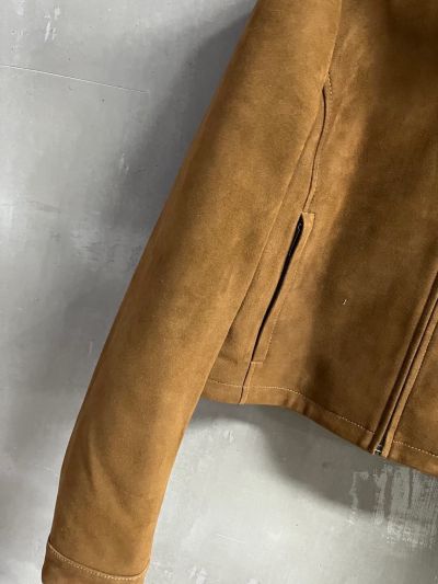 Miu Miu Cropped Turn-Down Collar Coat in Brown
