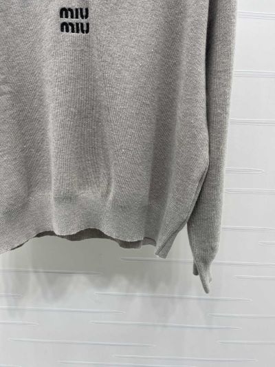 Miu Miu Long Sleeve Striped Sweater
