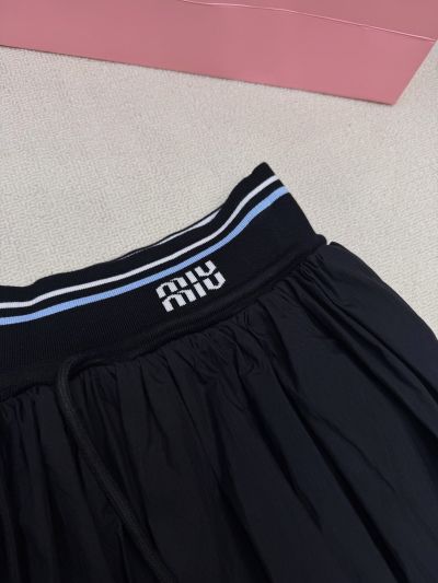 Miu Miu Pleated Skirt in Black