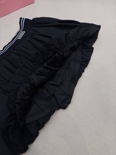 Miu Miu Pleated Skirt in Black