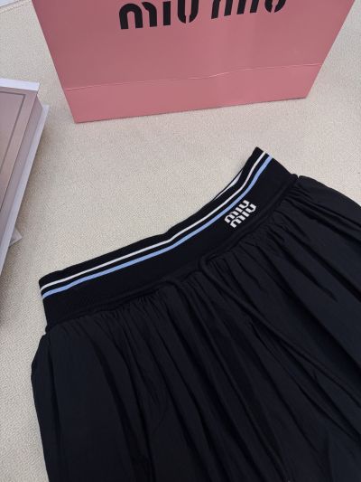 Miu Miu Pleated Skirt in Black