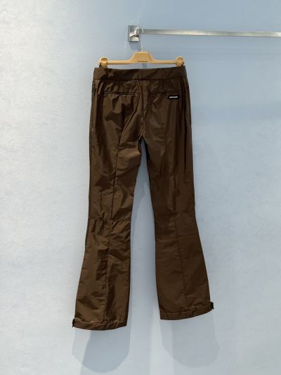 Miu Miu Quilted Cargo Pants in Brown