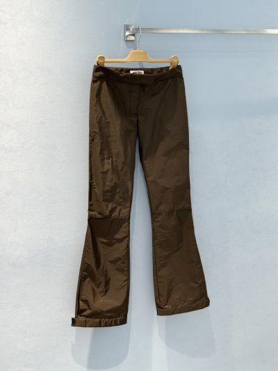 Miu Miu Quilted Cargo Pants in Brown