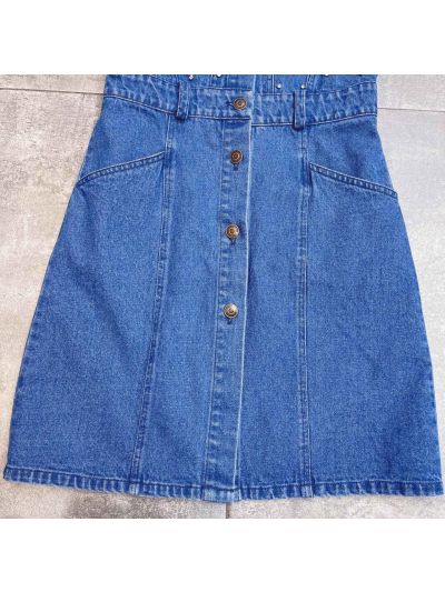 Miu Miu Sleeveless Denim Dress in Blue