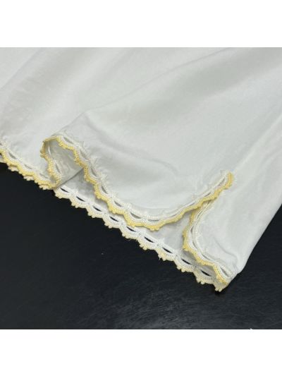 Miu Miu Sleeveless Embroidered Dress in White
