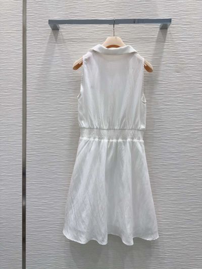 Miu Miu Sleeveless Stand Collar Dress