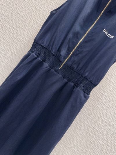 Miu Miu Sleeveless Stand Collar Dress