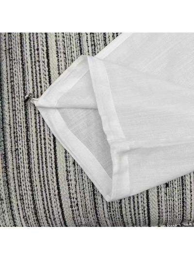 Miu Miu Striped Linen Pants in White