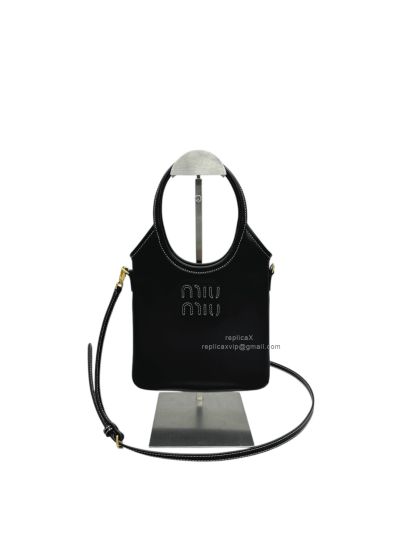 Miu Miu Black Leather Top Handle Shoulder Bags A5594 