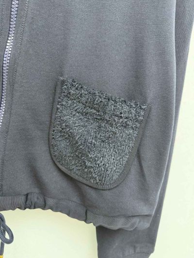 Moncler Hooded Embroidered Coat in Navy