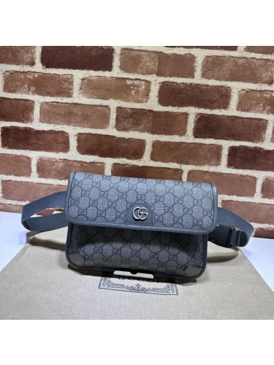 Gucci Ophidia GG Small Belt Bag Grey GG Supreme Canvas 752597