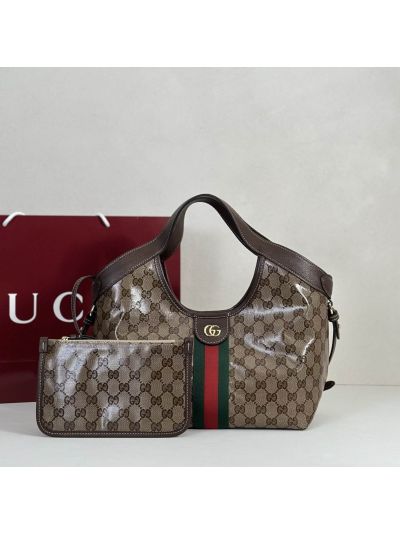 Gucci Ophidia Hobo Bag in Beige/Brown
