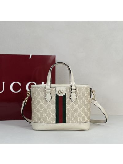 Gucci Ophidia Tote in Beige/Ivory