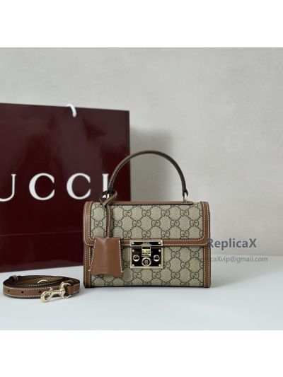 Gucci Padlock Small Top Handle Bag 838999 in Beige