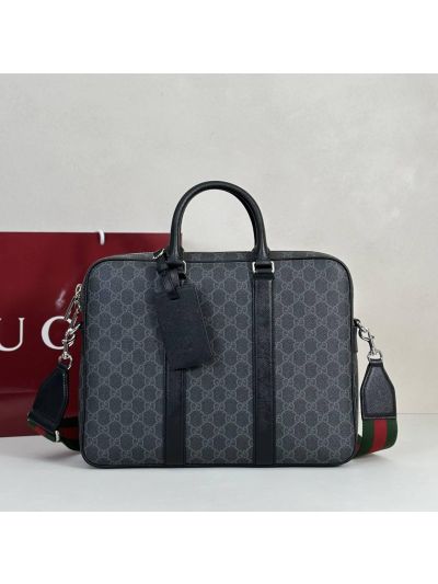 Gucci Porter Large Briefcase 860871 in Grey/Black