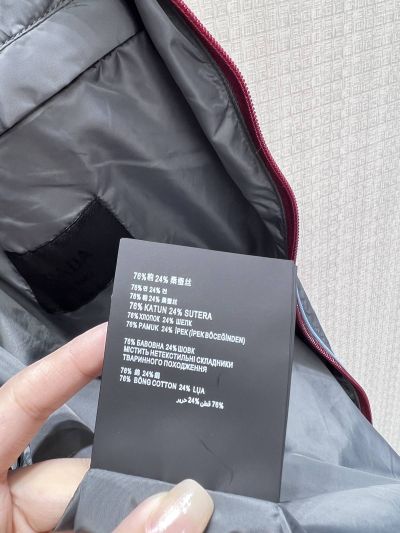 Prada Contrast-Trim Drawstring Jacket in Navy