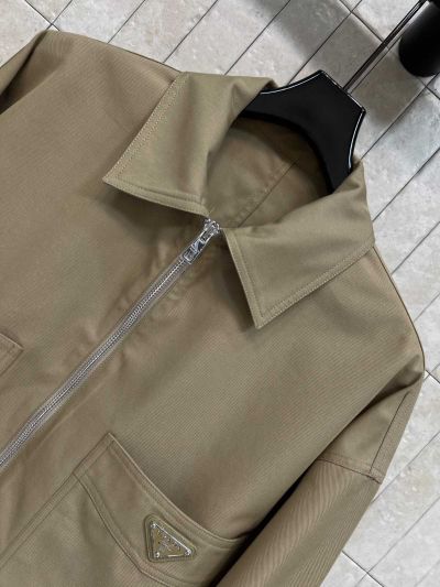 Prada Cropped Long Sleeve Jacket