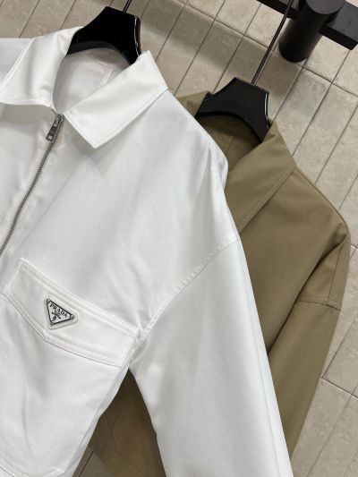 Prada Cropped Long Sleeve Jacket