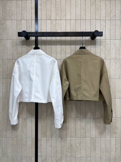 Prada Cropped Long Sleeve Jacket