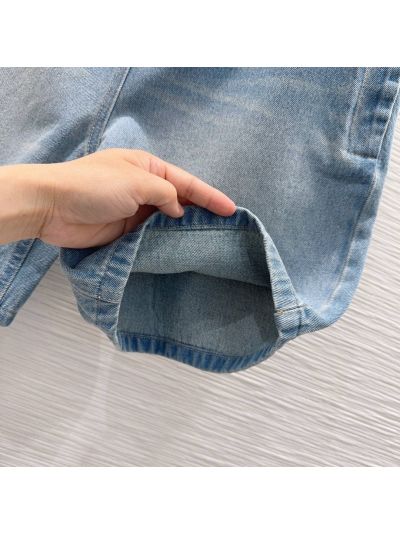 Prada Denim Cargo Pants in Light Blue