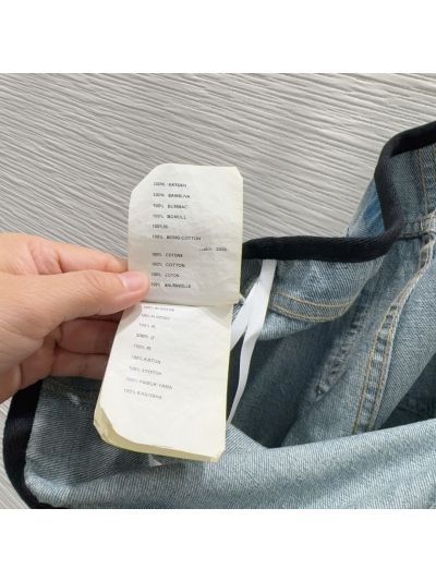 Prada Denim Cargo Pants in Light Blue
