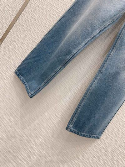 Prada Denim Straight Pants in Light Blue