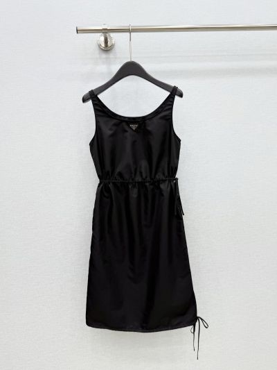 Prada Drawstring Dress in Black
