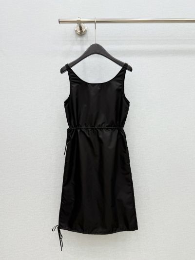 Prada Drawstring Dress in Black
