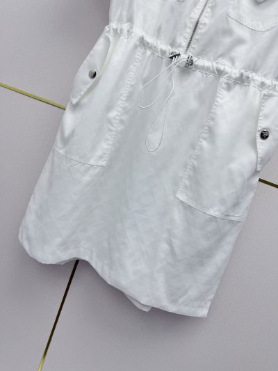 Prada Short Sleeve Dress in White