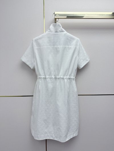 Prada Short Sleeve Dress in White
