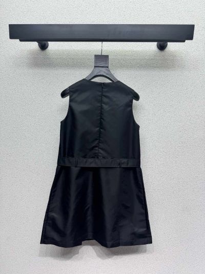 Prada Sleeveless Midi Dress in Black