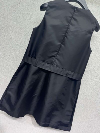Prada Sleeveless Midi Dress in Black